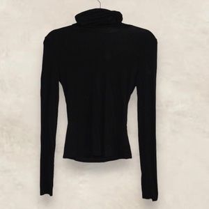 Black Turtleneck Lightweight Long Sleeve